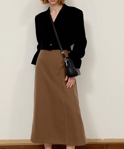 cammie(キャミー)の「シンプルタイトスカート(スカート・レディース・ベージュ/ブラウン/ブラック・LARGE/MEDIUM)」の14枚目の写真