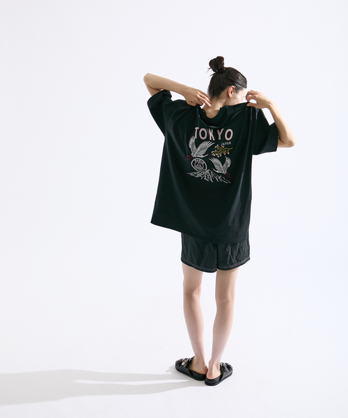 PARIS SAINT-GERMAIN（パリサンジェルマン）の「【Paris Saint-Germain / パリ・サン＝ジェルマン】PSG JP Tsuru embroidery TEE（Tシャツ/カットソー・メンズ・ブラック/ホワイト・X-LARGE/MEDIUM/LARGE）」の22枚目の写真