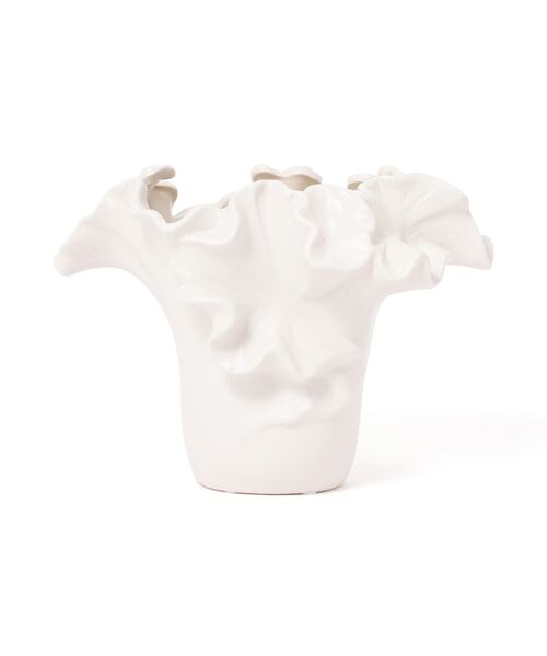 造花用フラワーベース フリル ホワイト t234_1.jpg