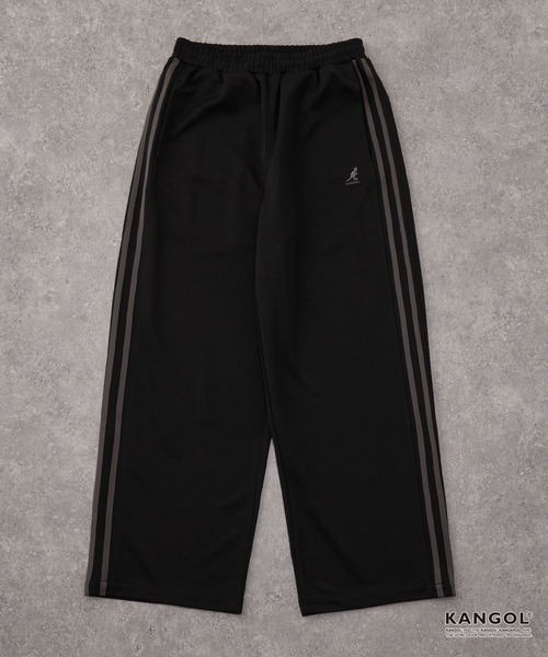 KANGOL（カンゴール）の「KANGOL/カンゴール 別注 ロゴ ワンポイント刺繍 サイドラインワイドトラックパンツ【セットアップ対応】（その他パンツ・メンズ・オフホワイト/チャコールグレー/ブラック/ブラウン・S/M/L）」の15枚目の写真