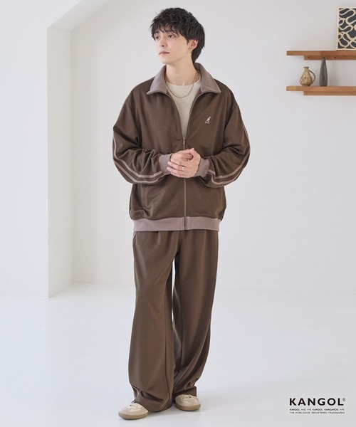 KANGOL/カンゴール 別注 ロゴ ワンポイント刺繍 サイドラインワイド