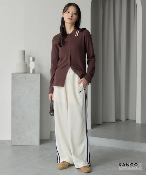 セール】KANGOL/カンゴール 別注 ロゴ ワンポイント刺繍 サイドライン