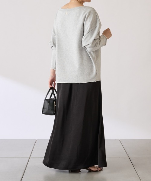 COLLAGE GALLARDAGALANTE（コラージュガリャルダガランテ）の「ルーズスウェット（スウェット・レディース・グレー/レモンイエロー・FREE）」の4枚目の写真