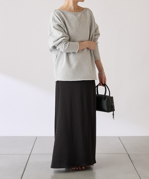 COLLAGE GALLARDAGALANTE（コラージュガリャルダガランテ）の「ルーズスウェット（スウェット・レディース・グレー/レモンイエロー・FREE）」の3枚目の写真