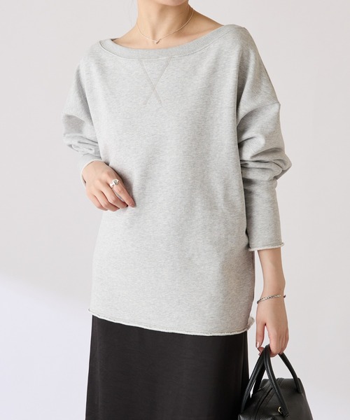 COLLAGE GALLARDAGALANTE（コラージュガリャルダガランテ）の「ルーズスウェット（スウェット・レディース・グレー/レモンイエロー・FREE）」の9枚目の写真