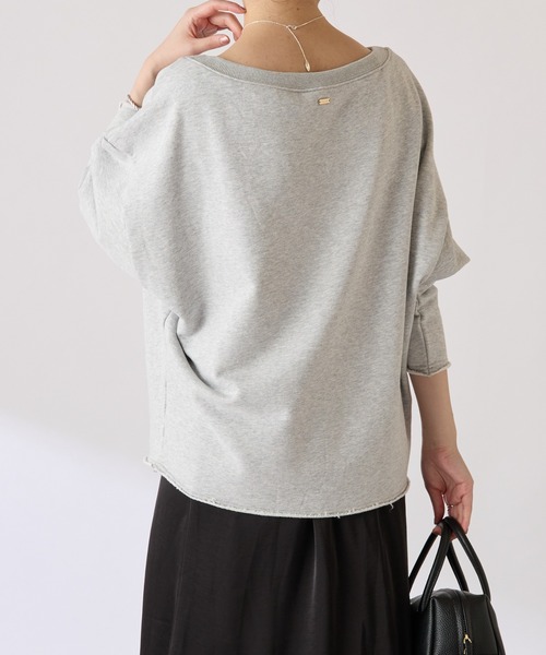 COLLAGE GALLARDAGALANTE（コラージュガリャルダガランテ）の「ルーズスウェット（スウェット・レディース・グレー/レモンイエロー・FREE）」の7枚目の写真