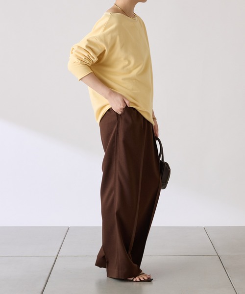 COLLAGE GALLARDAGALANTE（コラージュガリャルダガランテ）の「ルーズスウェット（スウェット・レディース・グレー/レモンイエロー・FREE）」の21枚目の写真