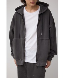 AZUL by moussy | ワイドシルエットZIPUPフーディー(パーカー)