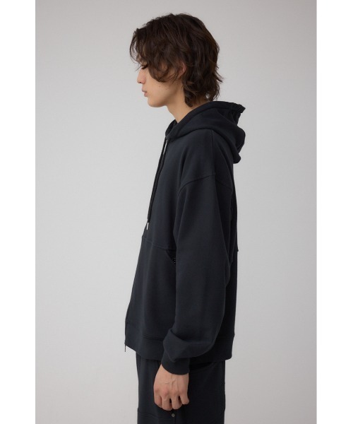 AZUL by moussy（アズールバイマウジー）の「ワイドシルエットZIPUPフーディー（パーカー・メンズ・ライトブラック/グリーン系その他2/ブラック・MEDIUM/LARGE）」の8枚目の写真