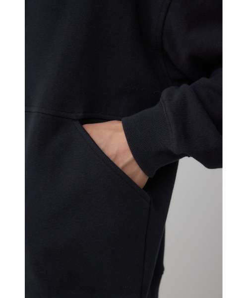 AZUL by moussy（アズールバイマウジー）の「ワイドシルエットZIPUPフーディー（パーカー・メンズ・ライトブラック/グリーン系その他2/ブラック・MEDIUM/LARGE）」の14枚目の写真