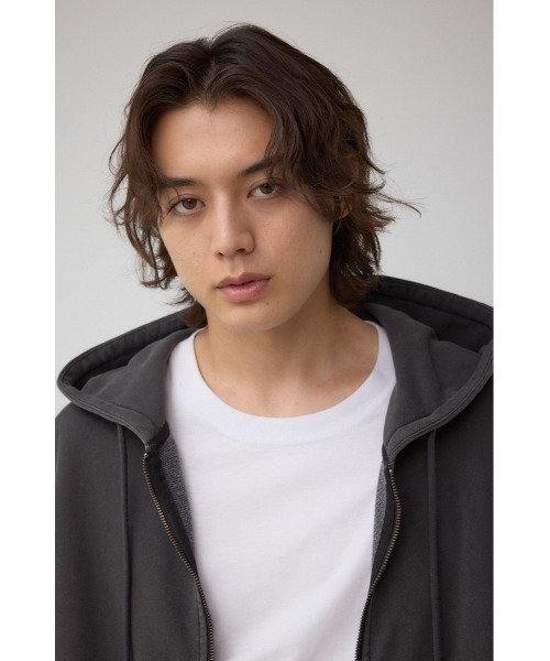 AZUL by moussy（アズールバイマウジー）の「ワイドシルエットZIPUPフーディー（パーカー・メンズ・ライトブラック/グリーン系その他2/ブラック・MEDIUM/LARGE）」の18枚目の写真
