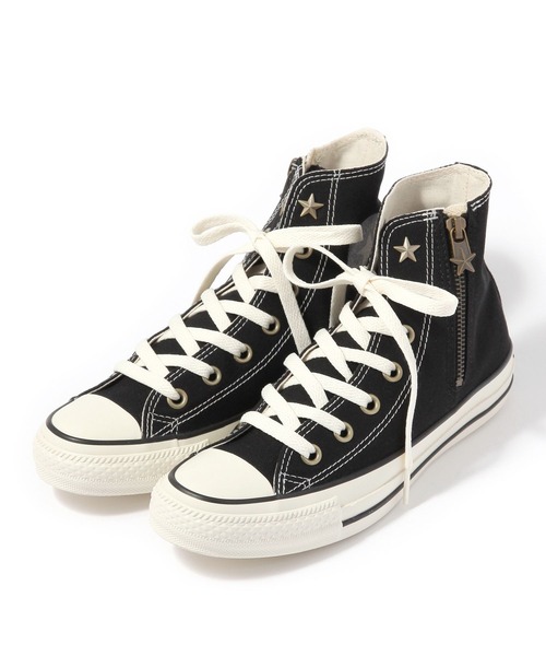 CONVERSE（コンバース）の「【CONVERSE(コンバース)】ASスタージップHI（WOMEN）（スニーカー・レディース・オフホワイト/ブラック・LARGE/MEDIUM）」の4枚目の写真
