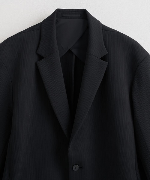 THE TOKYO(ザトウキョウ)の「【THE TOKYO/ザトウキョウ】Art Pique Box Jacket(テーラードジャケット・メンズ・ブラック/ダークネイビー・48/46/44)」の8枚目の写真