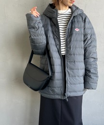 DANTON グレー ダウンジャケット 中古・古着通販】DANTON (ダントン) フーデッド ダウン