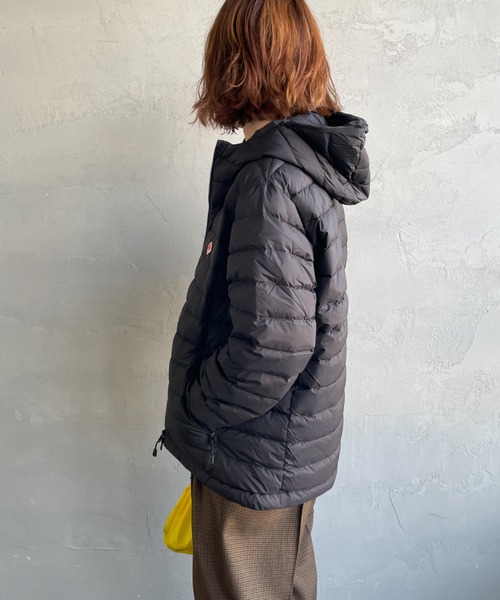 DANTON ダントン フード付き ダウンジャケット グレー 36サイズ DANTON/ダントン] ミドルダウンフードジャケット（ダウンジャケット