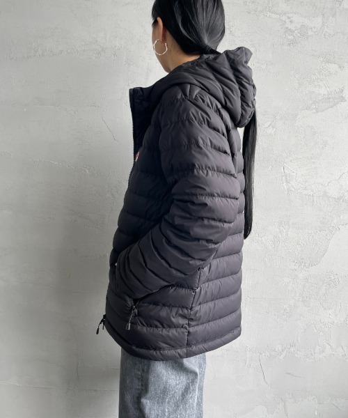 DANTON（ダントン）の「[DANTON/ダントン] ミドルダウンフードジャケット（ダウンジャケット/コート・レディース・ブラック/ベージュ/グレー・S/M/L/XL）」の10枚目の写真