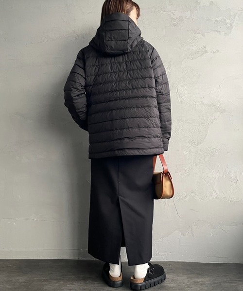 DANTON/ダントン] ミドルダウンフードジャケット（ダウンジャケット