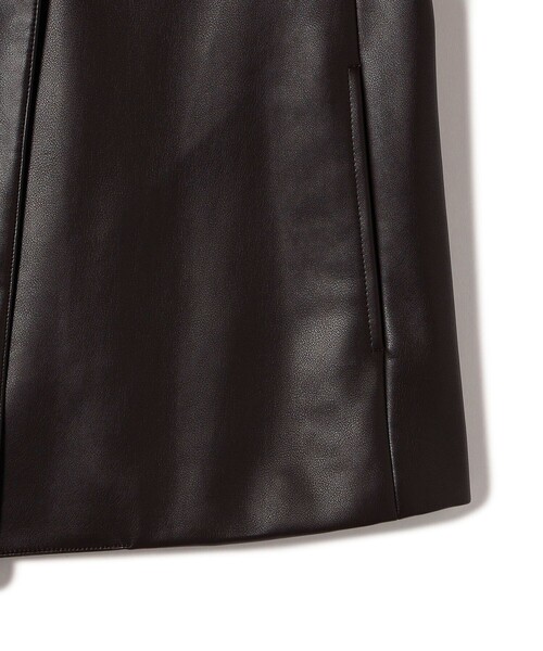 SHIPS(シップス)の「SHIPS Primary Navy Label:〈手洗い可能〉合皮 ジレ(ベスト・レディース・ブラウン・ONE SIZE)」の7枚目の写真