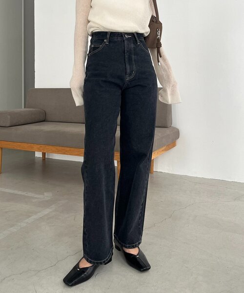 13ozハイウエストストレートデニム（デニムパンツ）｜CAPRICIEUX LE