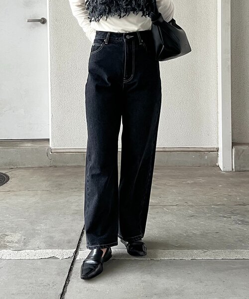 CAPRICIEUX LE'MAGE 13ozハイウエストストレートデニム CAPRICIEUX LE'MAGE｜【新色追加/ライトブルー】13ozハイ