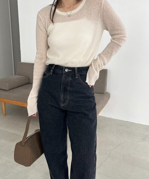 13ozハイウエストストレートデニム（デニムパンツ）｜CAPRICIEUX