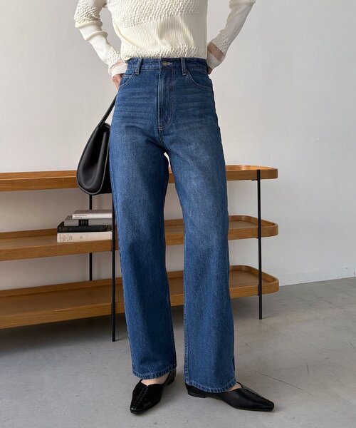 13ozハイウエストストレートデニム（デニムパンツ）｜CAPRICIEUX LE
