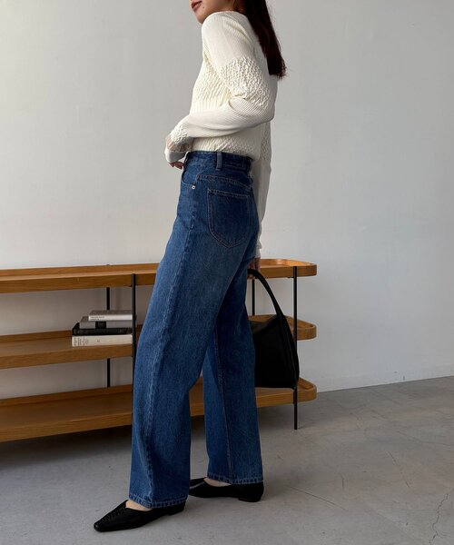 13ozハイウエストストレートデニム（デニムパンツ）｜CAPRICIEUX LE