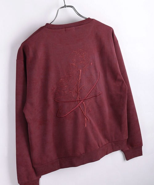 WESTSEA(ウエストシー)の「星 × 薔薇刺繍 長袖トレーナー(スウェット・メンズ・ブラック/ワイン/ブラウン・L/M)」の11枚目の写真