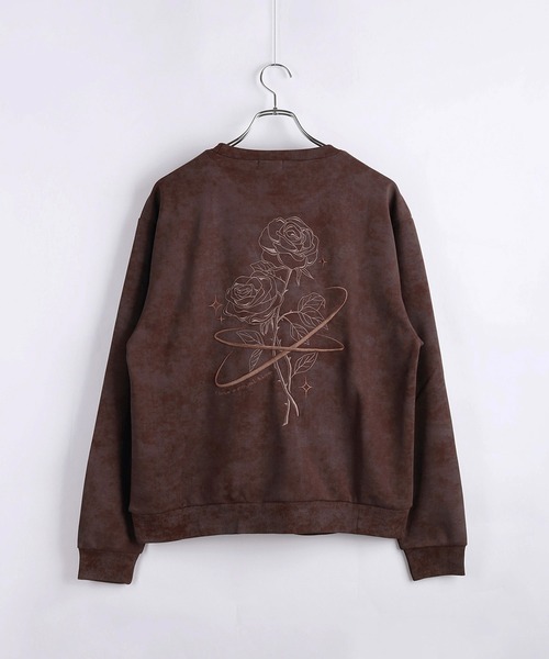 WESTSEA(ウエストシー)の「星 × 薔薇刺繍 長袖トレーナー(スウェット・メンズ・ブラック/ワイン/ブラウン・L/M)」の22枚目の写真