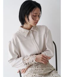 TONAL | エンブロイダリーレースシャツ(シャツ/ブラウス)