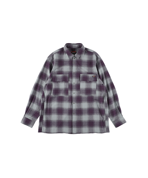 NANGA（ナンガ）の「【NANGA/ナンガ】OMBRE CHECK W PX BOX SHIRT/ワークシャツ/ユニセックス【WEB限定】（シャツ/ブラウス・メンズ・パープル系その他/ブラック系その他・XL/L/M）」の13枚目の写真