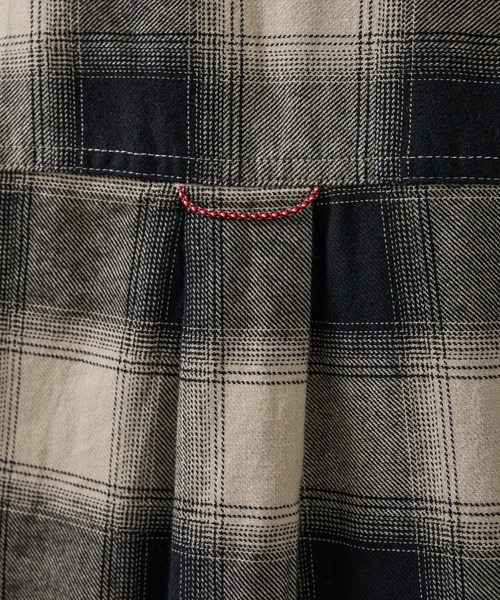 NANGA（ナンガ）の「【NANGA/ナンガ】OMBRE CHECK W PX BOX SHIRT/ワークシャツ/ユニセックス【WEB限定】（シャツ/ブラウス・メンズ・パープル系その他/ブラック系その他・XL/L/M）」の3枚目の写真