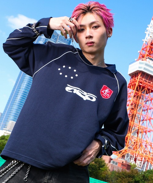 a2o】パイピングゲームシャツ（ロンT）（Tシャツ/カットソー）｜a2o