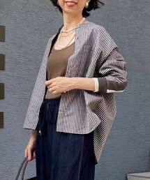 MICO COULIER | TC起毛バックヨークテープブラウス(シャツ/ブラウス)