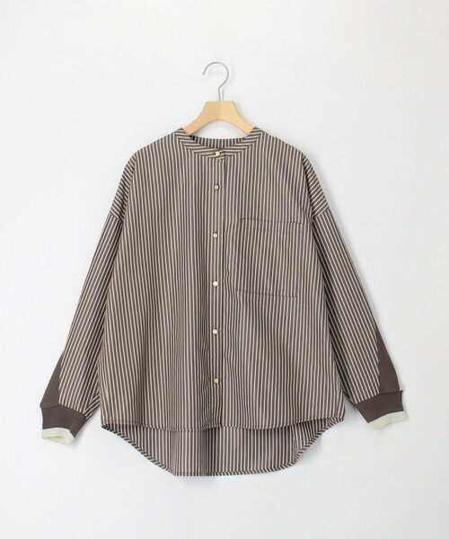 MICO COULIER（ミコクリエ）の「TC起毛バックヨークテープブラウス（シャツ/ブラウス・レディース・オフホワイト/ホワイト系その他/ライトブルー/ブラウン系その他/チャコールグレー・38）」の17枚目の写真