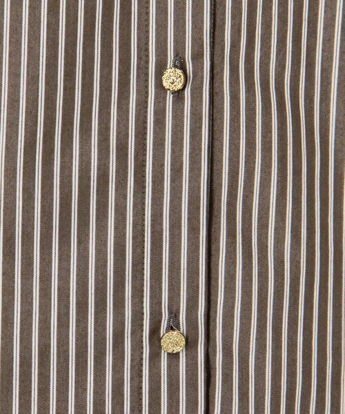 MICO COULIER（ミコクリエ）の「TC起毛バックヨークテープブラウス（シャツ/ブラウス・レディース・オフホワイト/ホワイト系その他/ライトブルー/ブラウン系その他/チャコールグレー・38）」の10枚目の写真