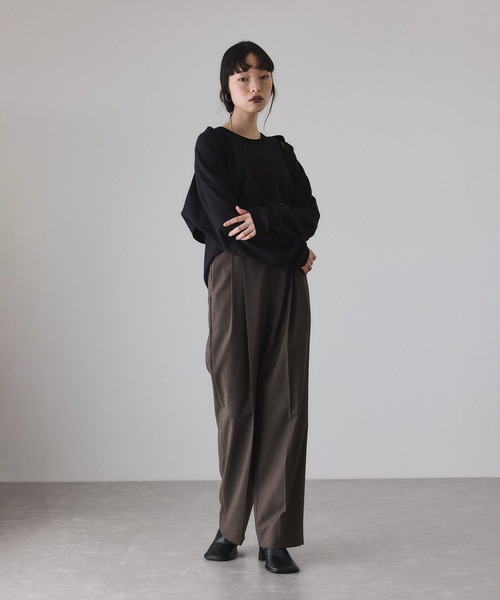 ADAM ET ROPE'（アダムエロペ）の「ラウンドサイドゴアブーツ（ブーツ・レディース・カーキ/ブラック・24/23.5/23/24.5）」の6枚目の写真