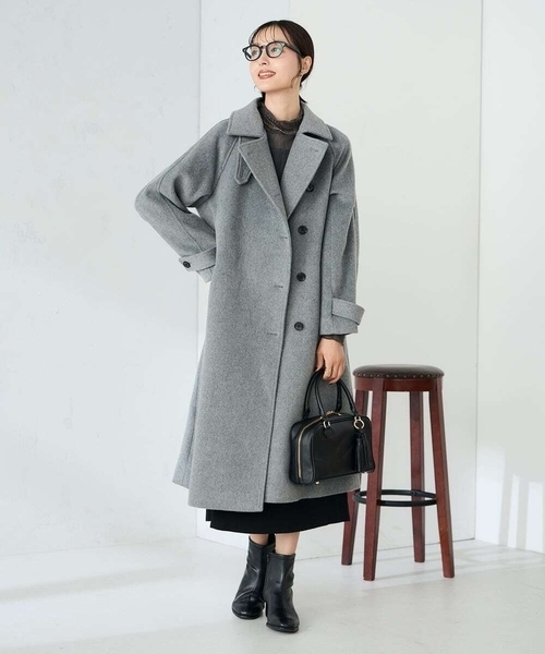 a.v.vテーラードロングコート セール】【2WAY】テーラードロングコート（チェスターコート）｜a.v.v