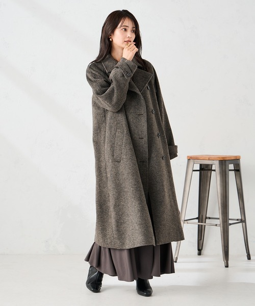 セール】【2WAY】テーラードロングコート（チェスターコート）｜a.v.v
