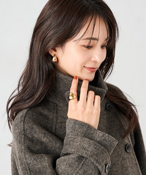 a.v.v（アーヴェヴェ）の「【2WAY】テーラードロングコート（チェスターコート・レディース・ブラウン系その他/グレー・36/38/40/34/42）」の13枚目の写真