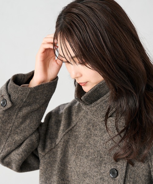 a.v.v（アーヴェヴェ）の「【2WAY】テーラードロングコート（チェスターコート・レディース・ブラウン系その他/グレー・36/38/40/34/42）」の15枚目の写真