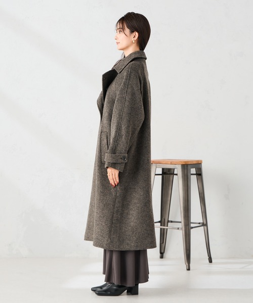 a.v.v（アーヴェヴェ）の「【2WAY】テーラードロングコート（チェスターコート・レディース・ブラウン系その他/グレー・36/38/40/34/42）」の20枚目の写真