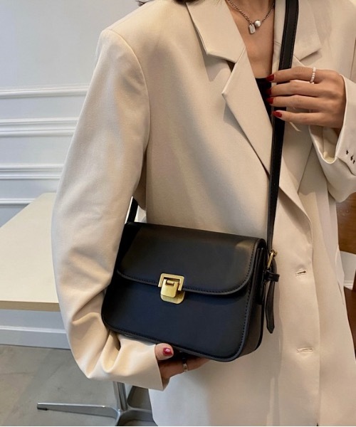 Burner(バーナー)の「【OKUOKU 0909】スクエア ショルダーバッグ oku-bag-26-30(ショルダーバッグ・レディース・ブラウン/ダークブラウン/ブラック・FREE)」の1枚目の写真