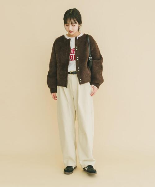 セール】ダブルフェイスニットカーディガン（カーディガン/ボレロ