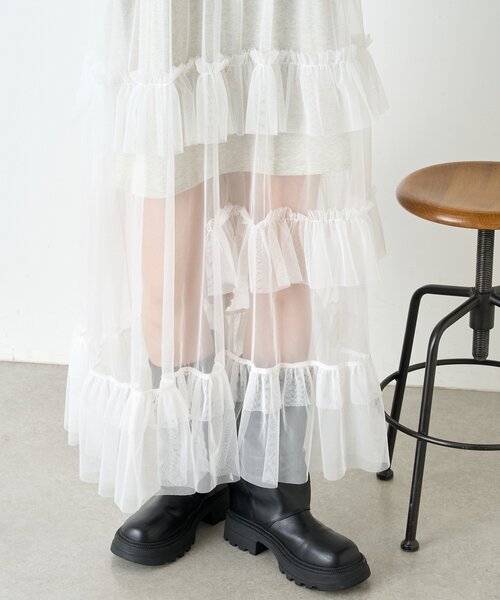 w closet(ダブルクローゼット)の「【リバイバル/2色展開】スウェットドッキングワンピース《WEB限定》(ワンピース・レディース・アイボリー/グリーン・FREE)」の12枚目の写真