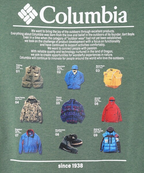 Columbia（コロンビア）の「Columbia／サンダーマウンテン スウェット クルー／コロンビア（スウェット・メンズ・グリーン/パープル/ブラック・L/M/XL/S）」の12枚目の写真