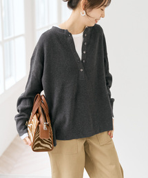 前後2WAYワッフルプルオーバー