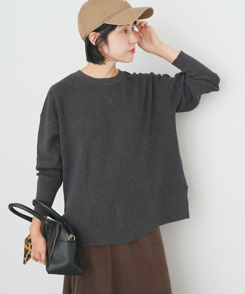 セール】前後2WAYワッフルプルオーバー（ニット/セーター）｜Spick