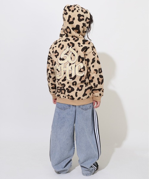 BABYDOLL（ベビードール）の「親子お揃い アーチラメロゴ アニマルジップパーカー 0841K 【ボトムス別売り】（パーカー・キッズ・ブラック/ベージュ・100cm/110cm/120cm/130cm/140cm/150cm）」の9枚目の写真