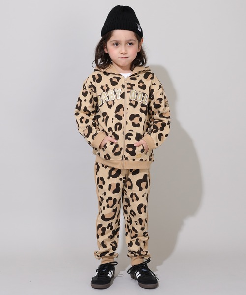 BABYDOLL（ベビードール）の「親子お揃い アーチラメロゴ アニマルジップパーカー 0841K 【ボトムス別売り】（パーカー・キッズ・ブラック/ベージュ・100cm/110cm/120cm/130cm/140cm/150cm）」の15枚目の写真